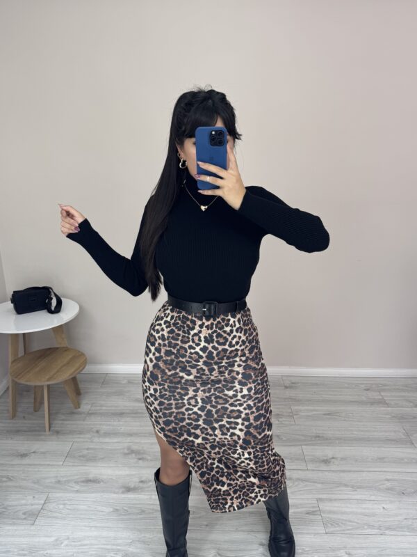 Falda larga print