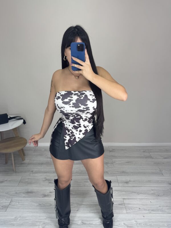 Strapless Bali Print