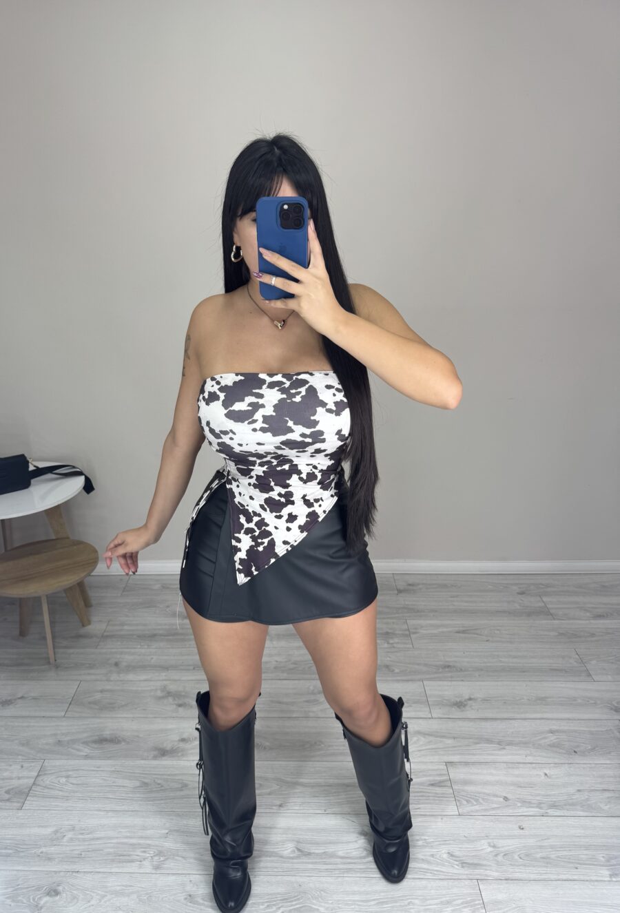 Strapless Bali Print