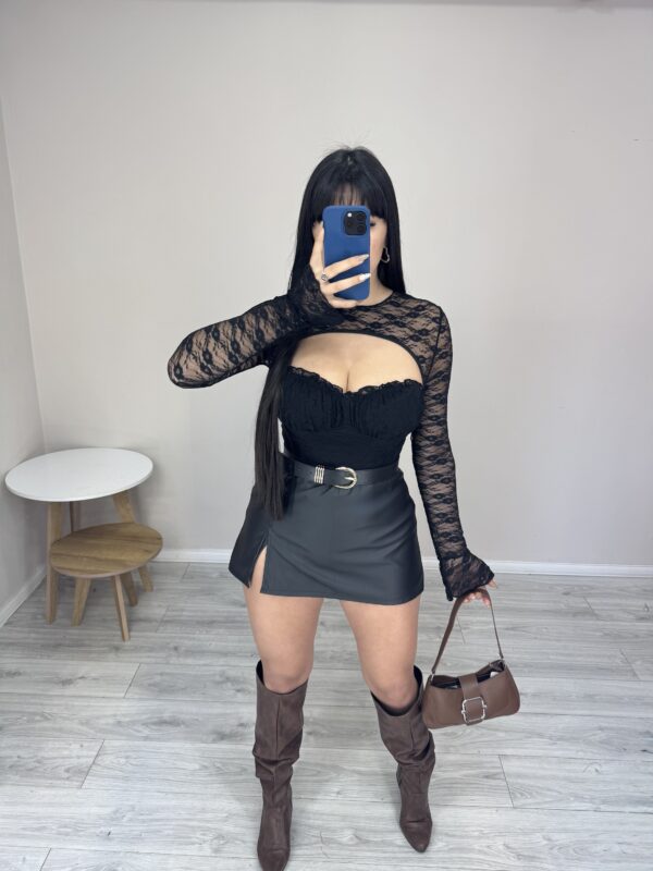 Skort Mirna cuerina