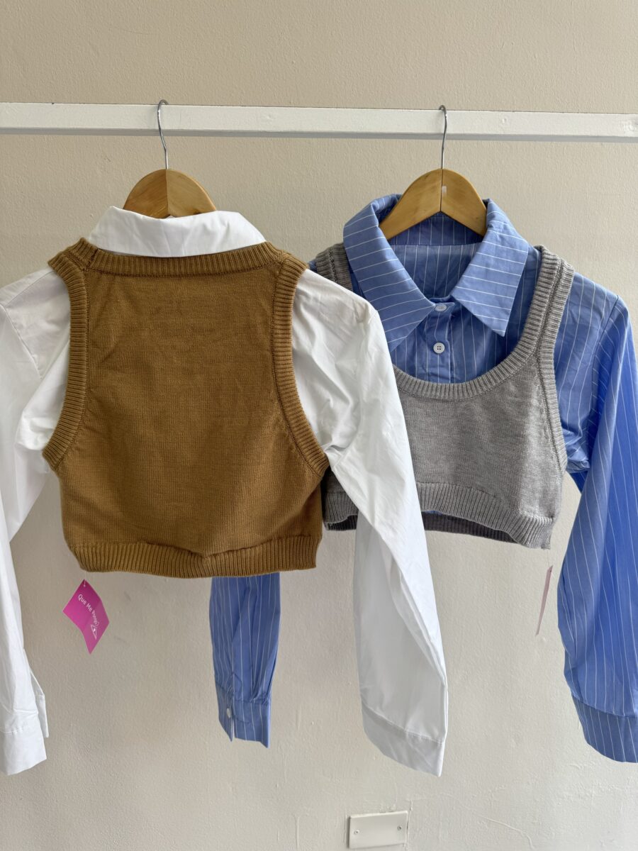 Camisa chaleco crop - Imagen 3