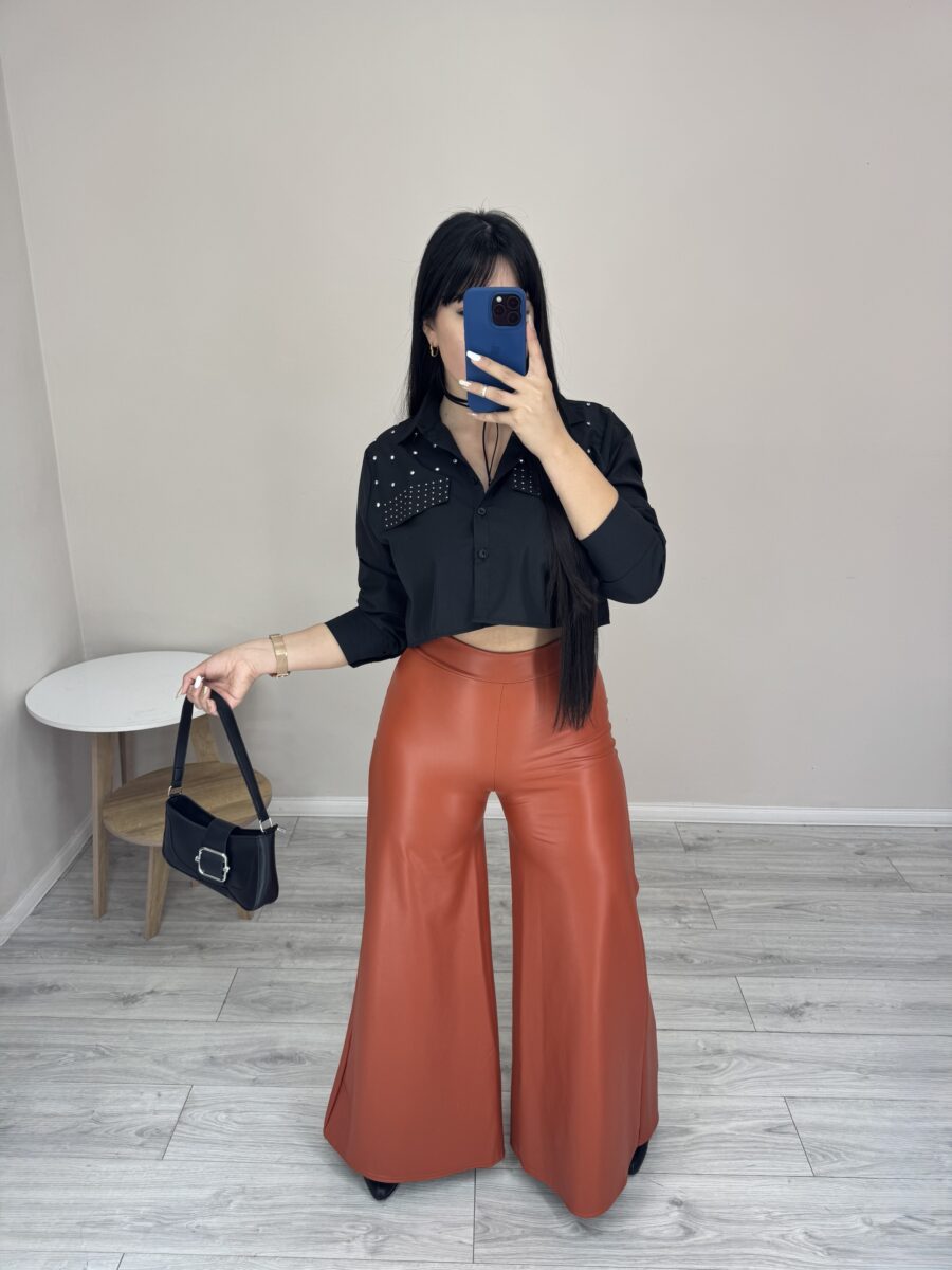 Maxi palazzo engomado - Imagen 2