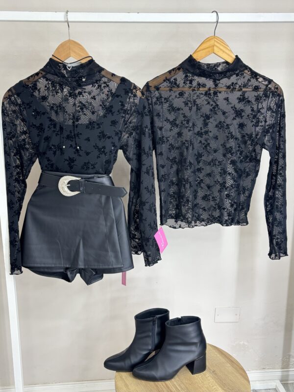 Top flower strass
